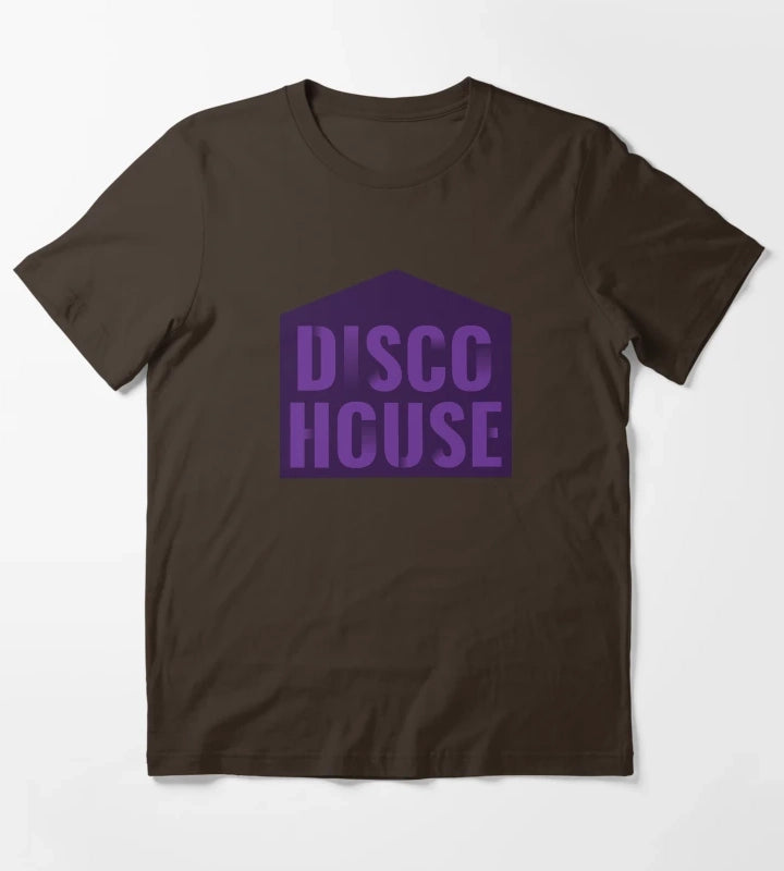 Disco House T-Shirt Brown
