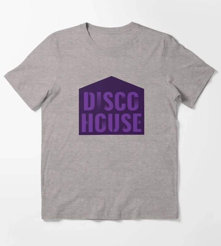 Disco House T-Shirt Heather Grey