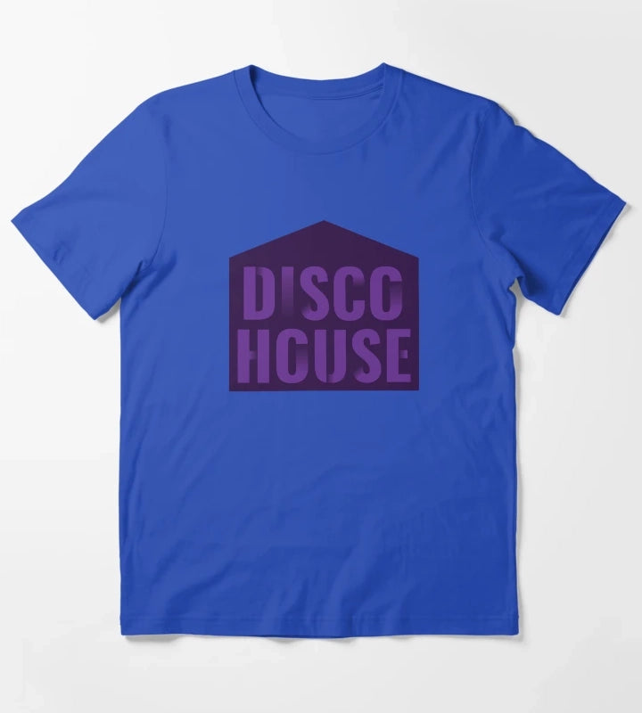 Disco House T-Shirt Blue