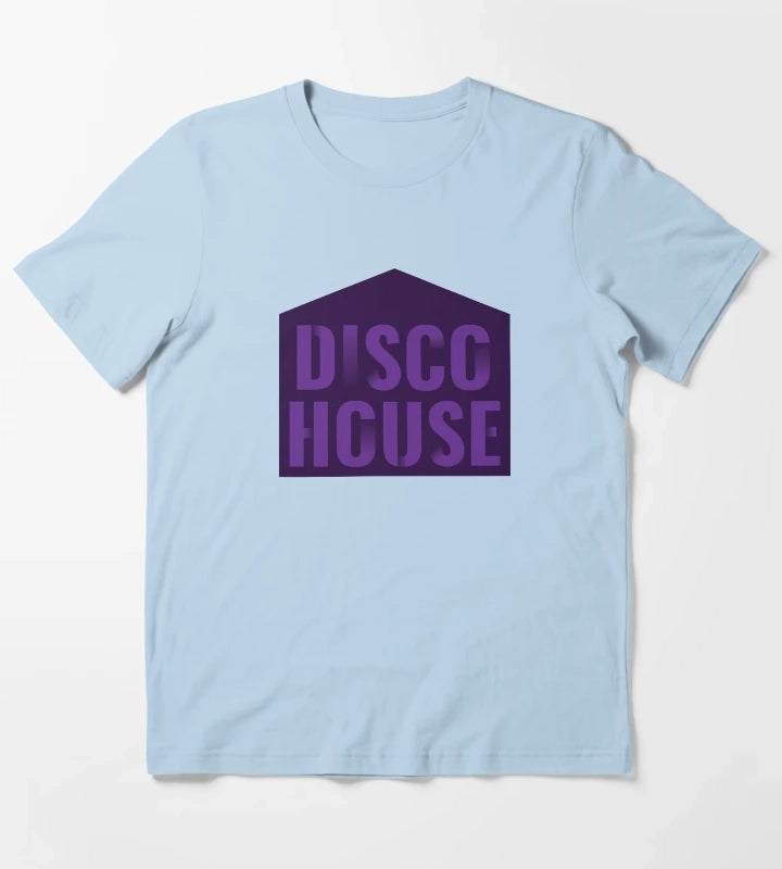Disco House T-Shirt Sky Blue
