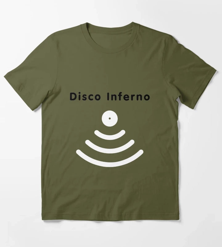 Disco Inferno T-Shirt Olive Green