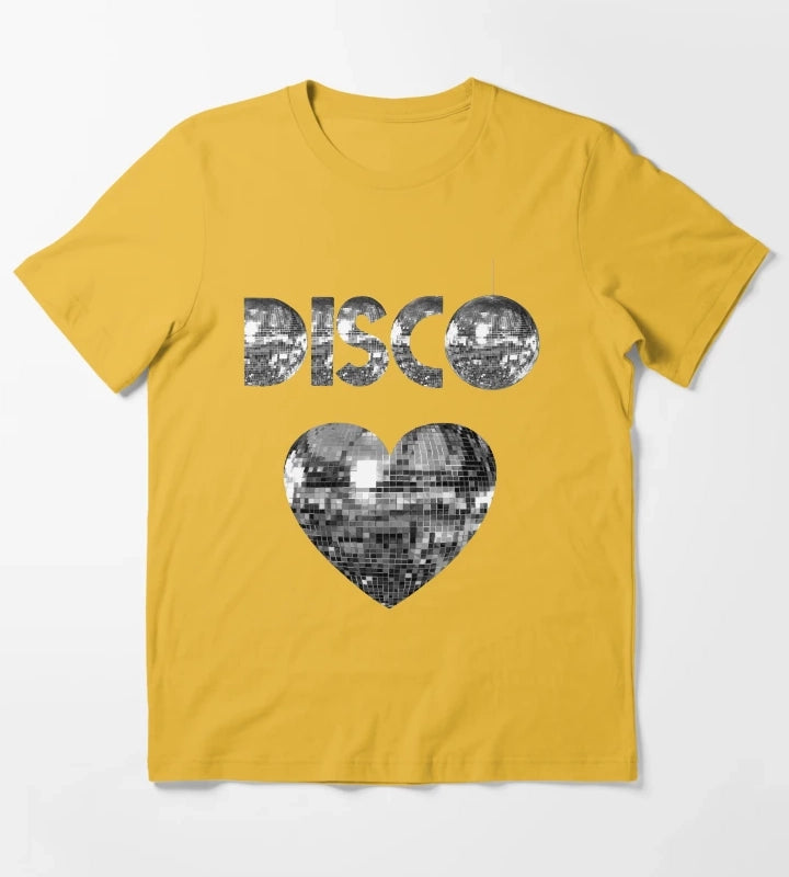 Disco Love T-Shirt Yellow