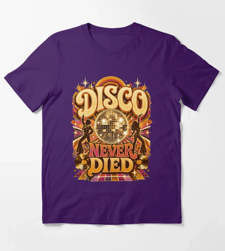 Disco Never Died T-Shirt Purple