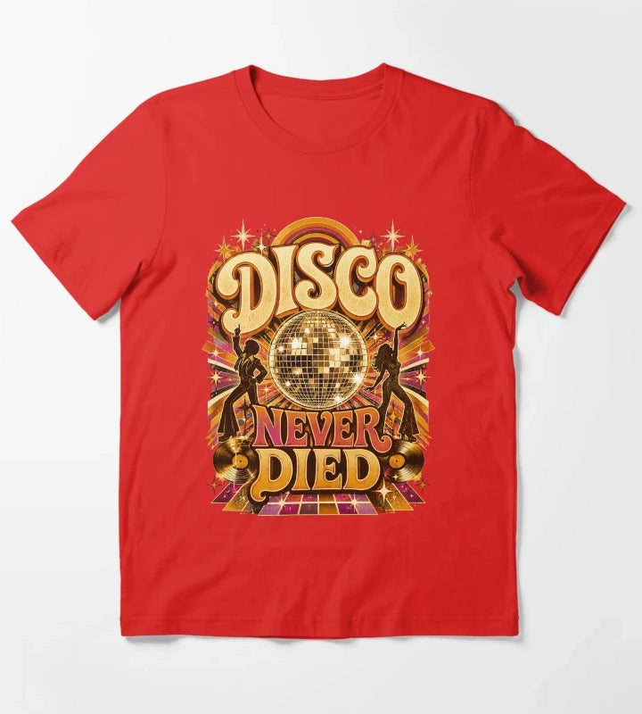Disco Never Died T-Shirt Red