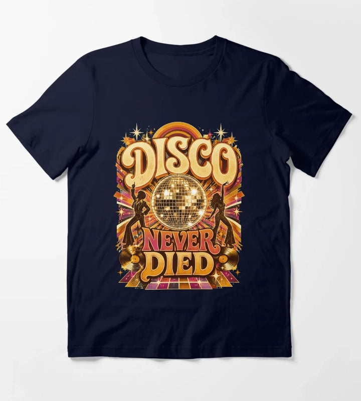 Disco Never Died T-Shirt Navy