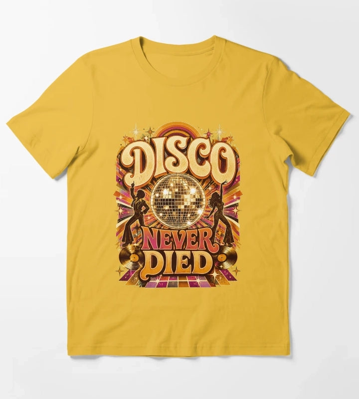 Disco Never Died T-Shirt Yellow