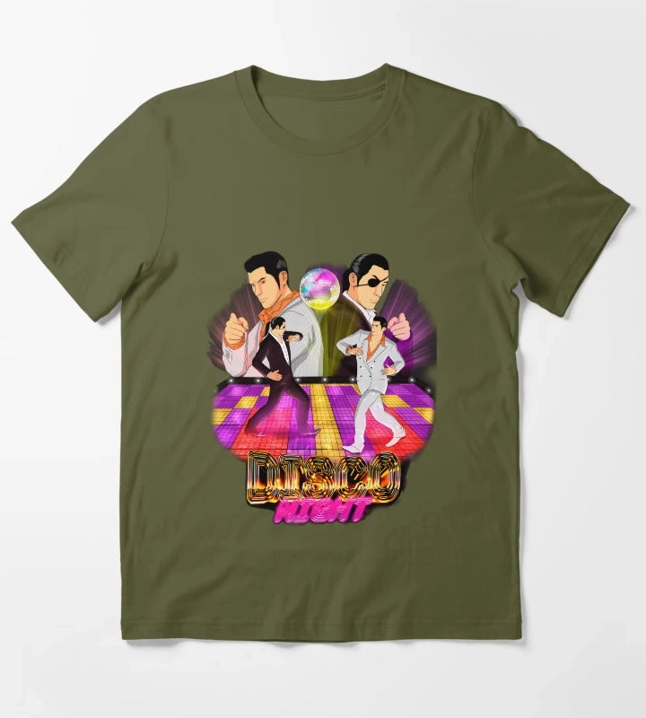 Disco Night T-Shirt Olive Green