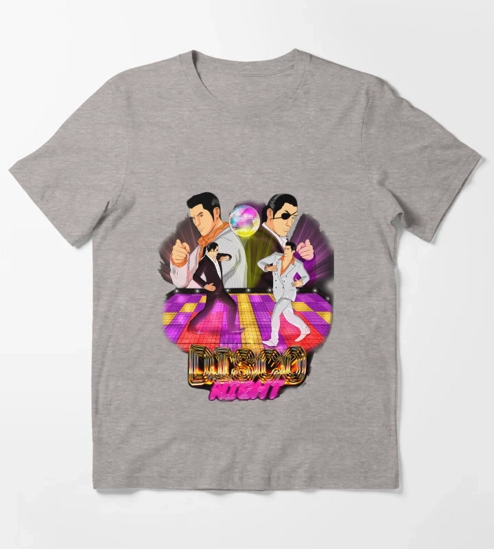 Disco Night T-Shirt Heather Grey