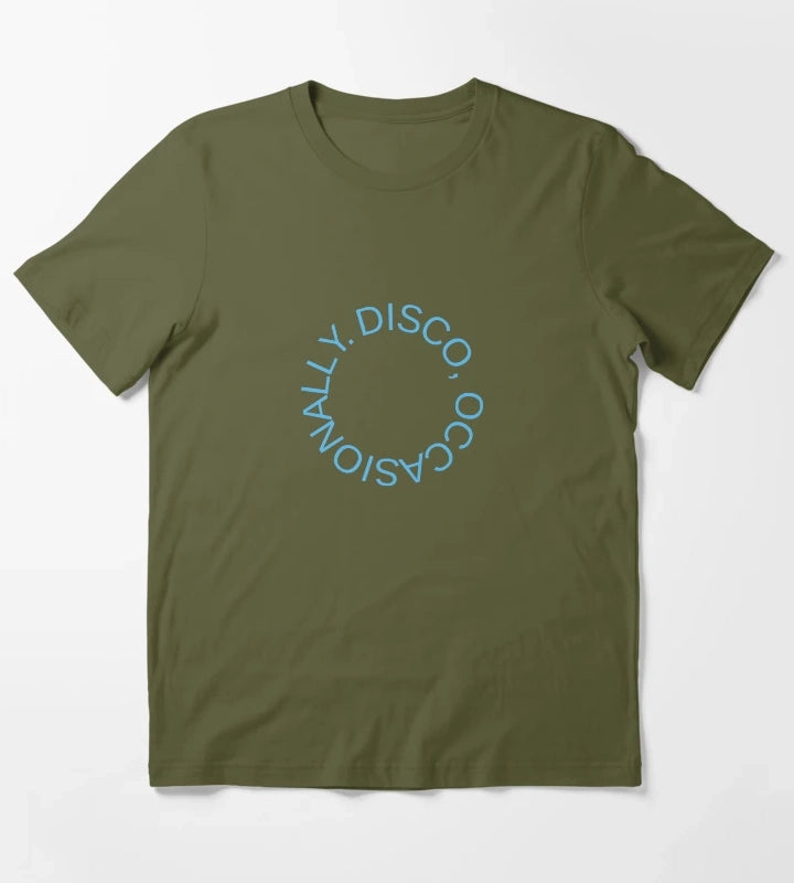 Disco Occasionally T-Shirt Olive Green