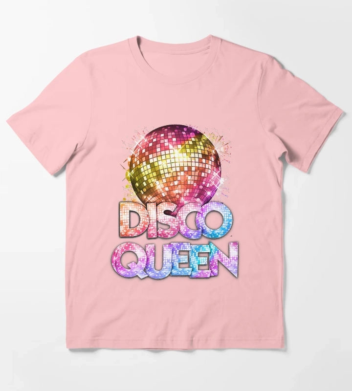 Disco Queen 70s Disco Themed Vintage Seventies Costume T-Shirt Dark Grey