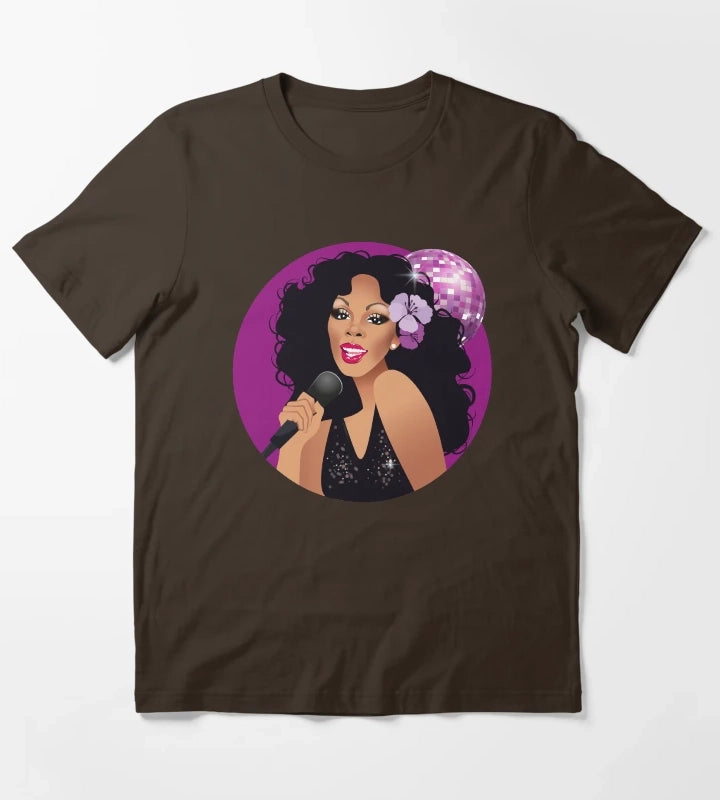 Disco Queen T-Shirt Brown