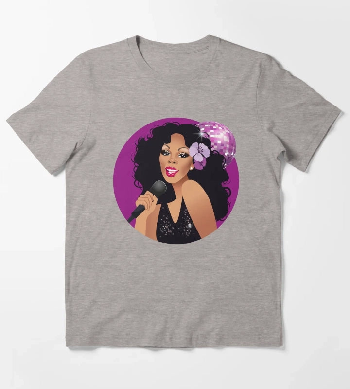 Disco Queen T-Shirt Heather Grey