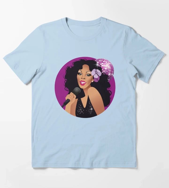 Disco Queen T-Shirt Sky Blue