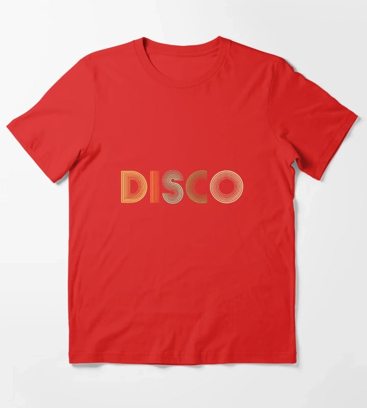Disco Retro 70s Style T-Shirt Red