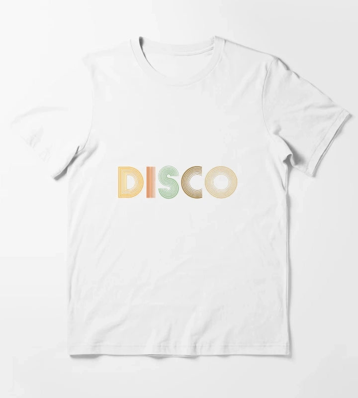 Disco Retro 70s Style T-Shirt White