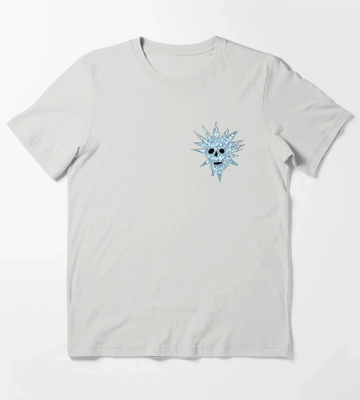Disco Skull T-Shirt Light Grey