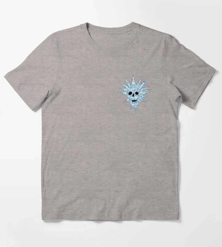 Disco Skull T-Shirt Heather Grey