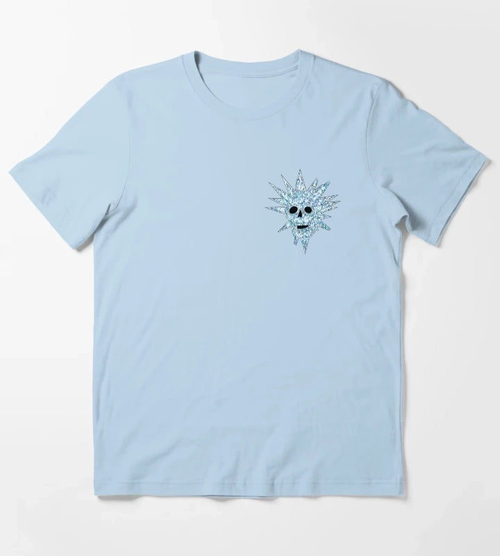Disco Skull T-Shirt Sky Blue