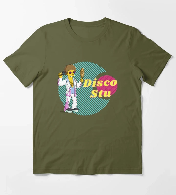 Disco Stu Shirt T-Shirt Olive Green