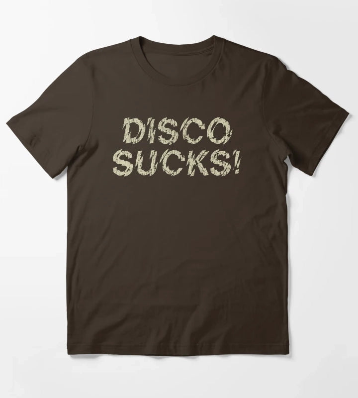 Disco Sucks 1979 T-Shirt Brown