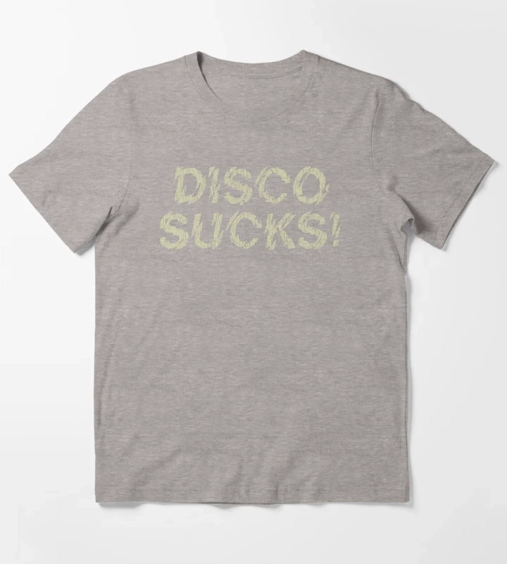 Disco Sucks 1979 T-Shirt Heather Grey