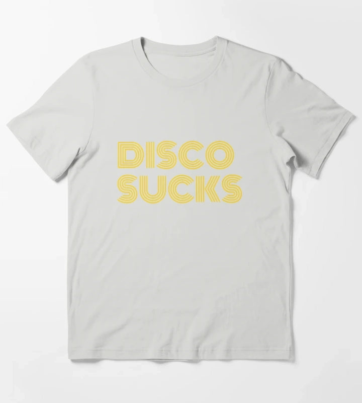 Disco Sucks T-Shirt Light Grey