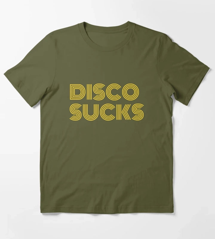 Disco Sucks T-Shirt Olive Green