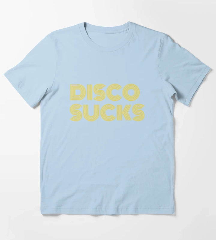 Disco Sucks T-Shirt Sky Blue