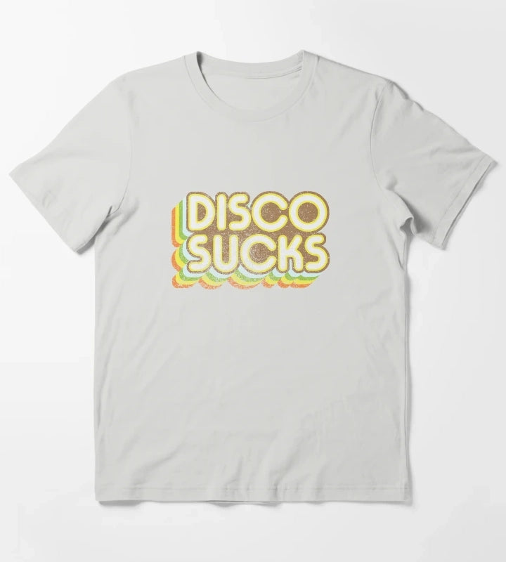 Disco Sucks version 2 faded T-Shirt Light Grey