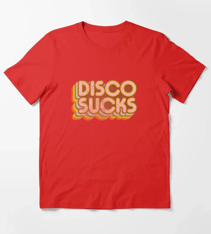 Disco Sucks version 2 faded T-Shirt Red