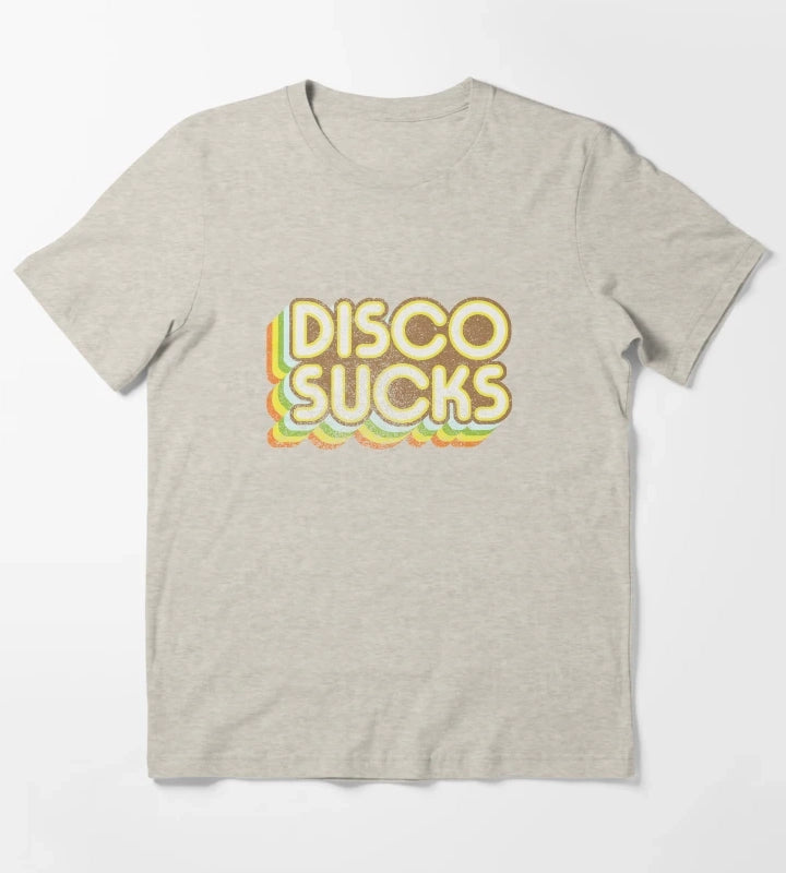 Disco Sucks version 2 faded T-Shirt Cream