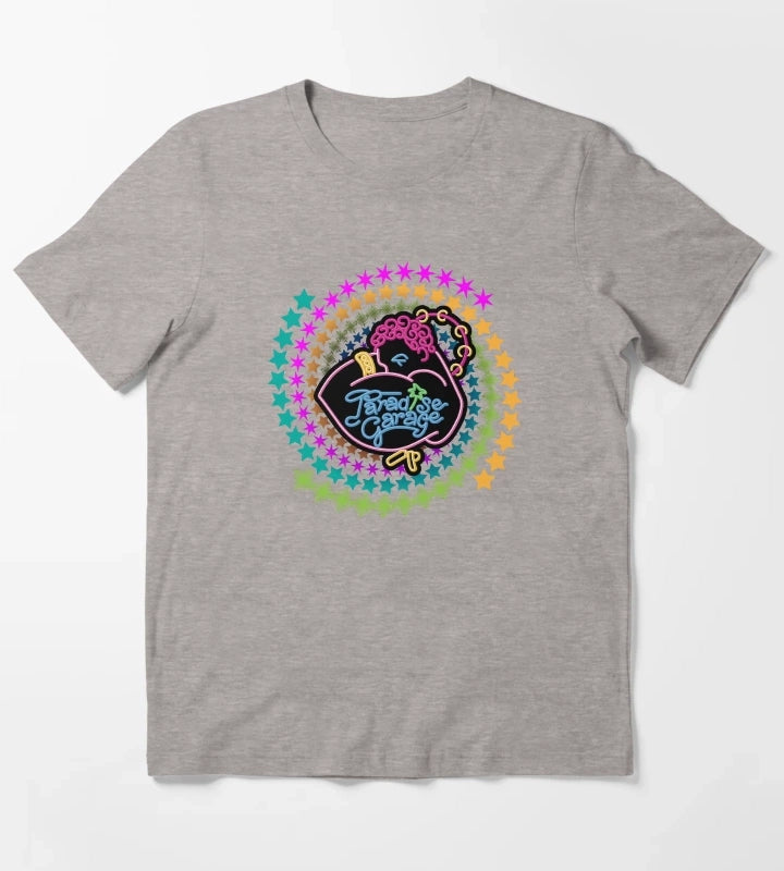 Disco Times Paradise T-Shirt Heather Grey