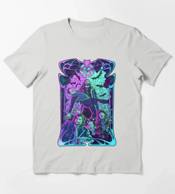 Disco Vampires T-Shirt Light Grey