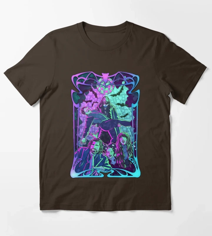 Disco Vampires T-Shirt Brown