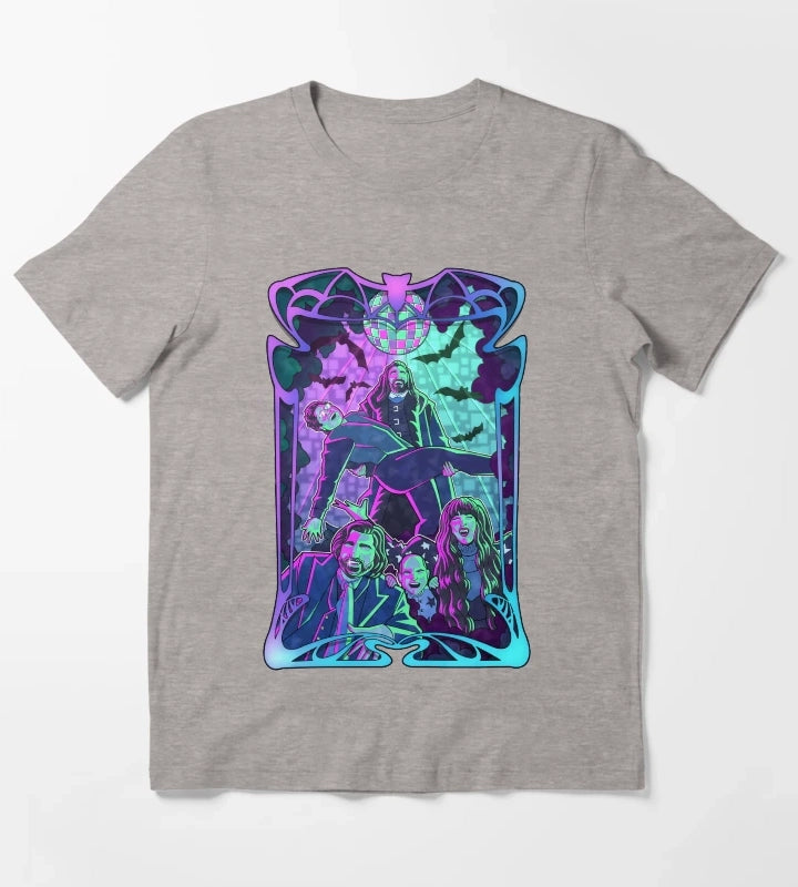 Disco Vampires T-Shirt Heather Grey
