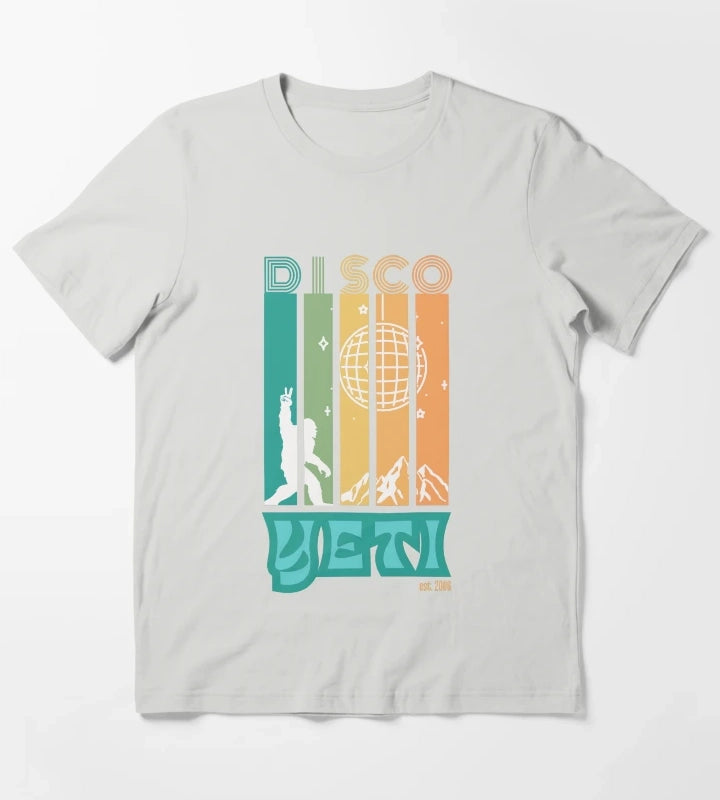 Disco Yeti T-Shirt Light Grey