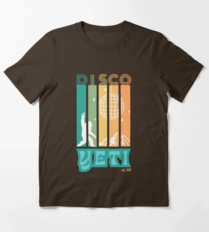 Disco Yeti T-Shirt Brown
