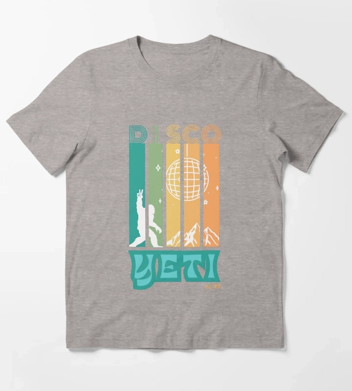 Disco Yeti T-Shirt Heather Grey