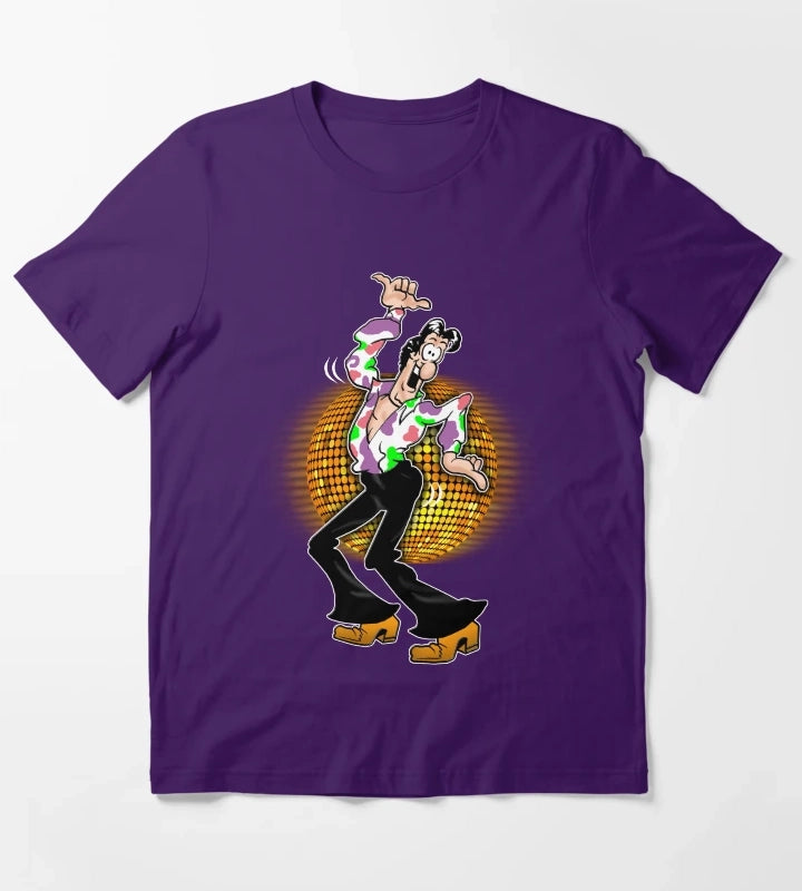 Disco by Don Martin T-Shirt Purple