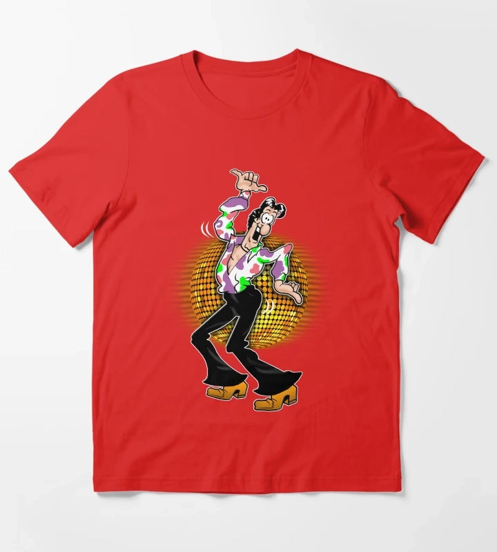 Disco by Don Martin T-Shirt Red