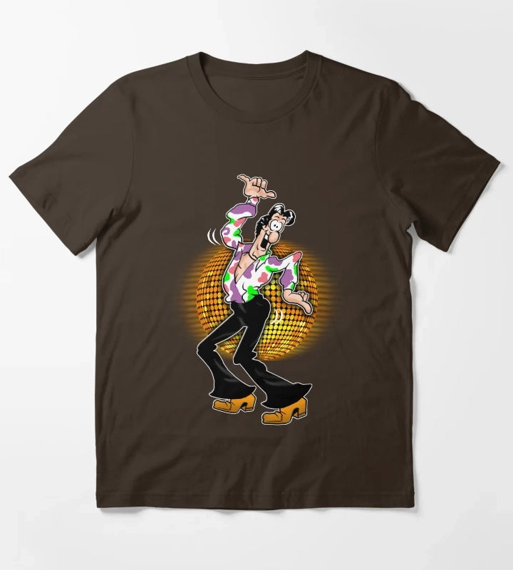 Disco by Don Martin T-Shirt Brown
