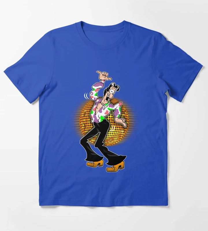 Disco by Don Martin T-Shirt Blue