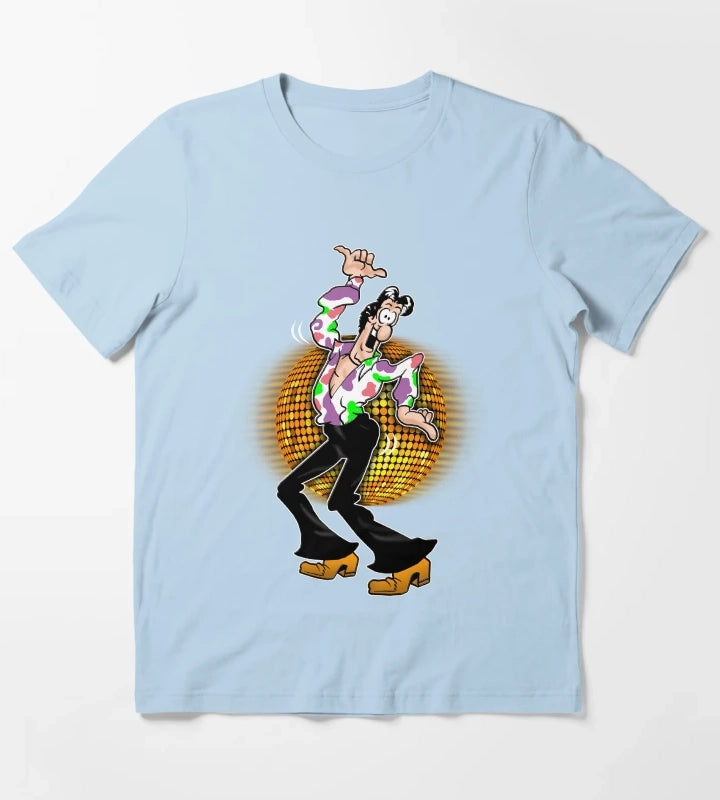 Disco by Don Martin T-Shirt Sky Blue