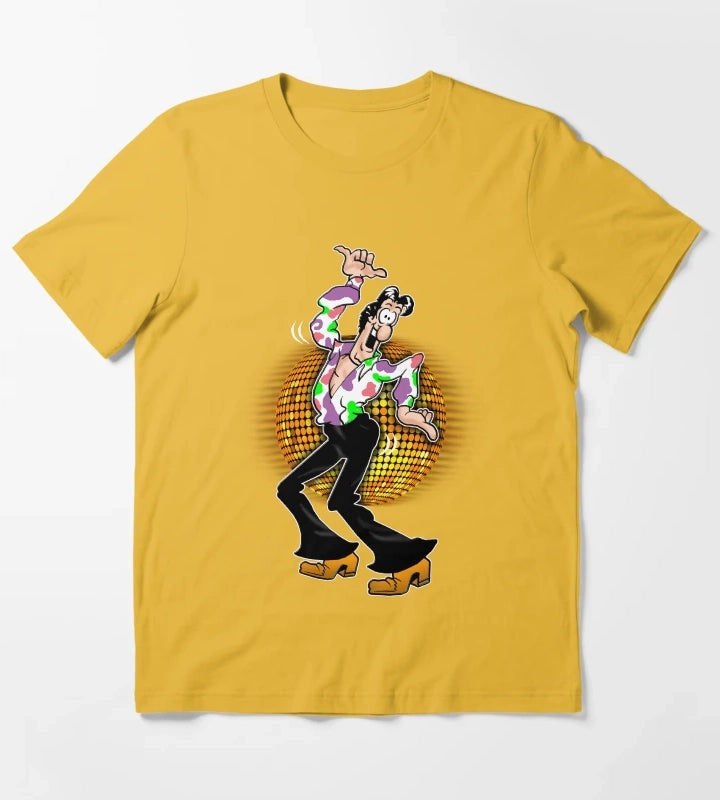 Disco by Don Martin T-Shirt Yellow