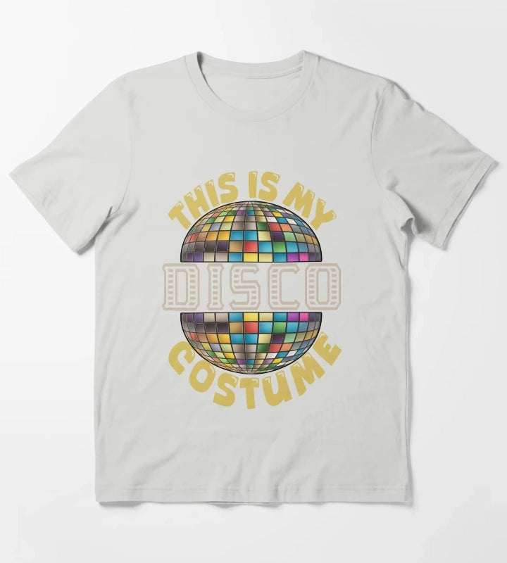 Disco costume funny T-Shirt Light Grey