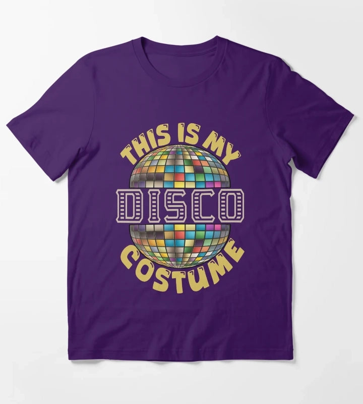 Disco costume funny T-Shirt Purple