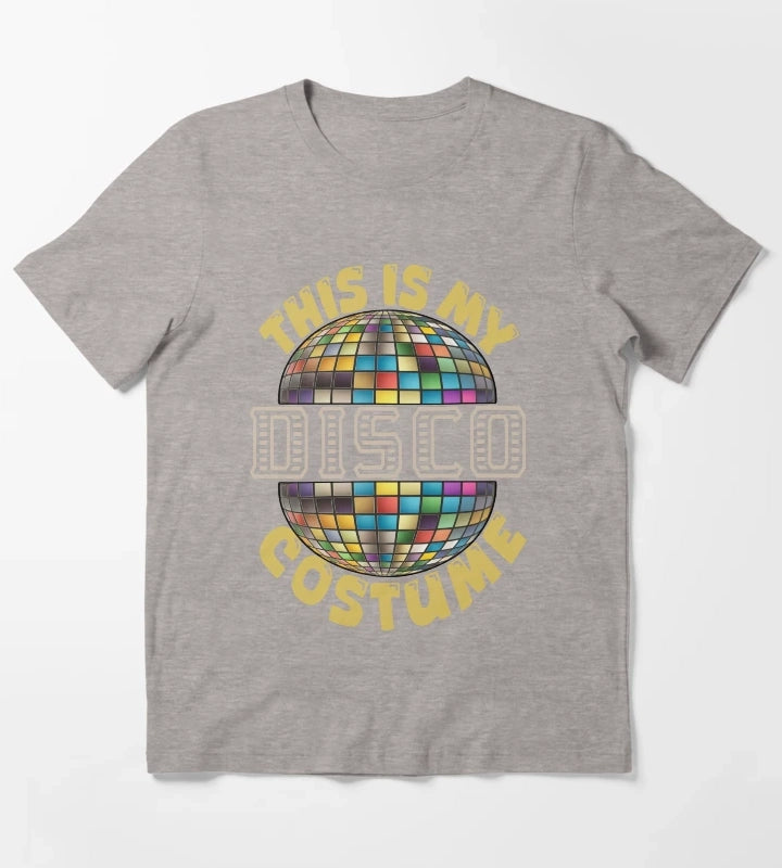 Disco costume funny T-Shirt Heather Grey