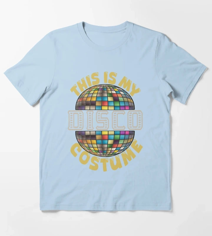 Disco costume funny T-Shirt Sky Blue