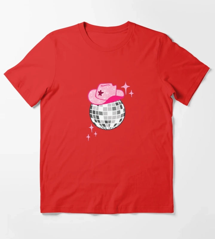 Disco cowgirl T-Shirt Red