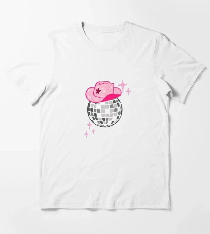 Disco cowgirl T-Shirt White